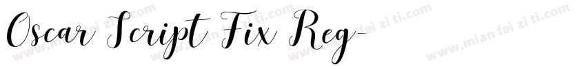 Oscar Script Fix Reg字体转换